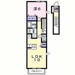 プリムローズ国府Ａの物件間取画像